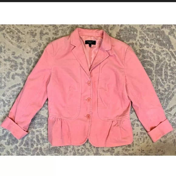Talbots Jackets & Blazers - TALBOTS Petite Pink Corduroy Blazer Lined